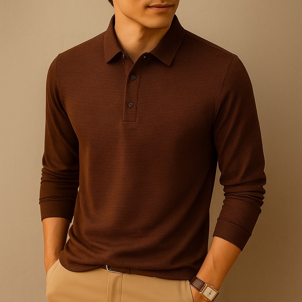 Lorenzo Long-Sleeve Polo